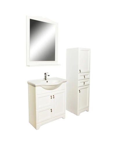 Тумба с раковиной молочный 74,5 см Orange Classic F7-75TU3