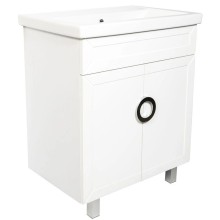 Тумба с раковиной белый матовый 70,5 см Orange Fosi Fosi-70TU+RA