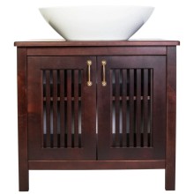 Тумба с раковиной орех антикварный 75 см Orange Capri Capri-75TU+RA