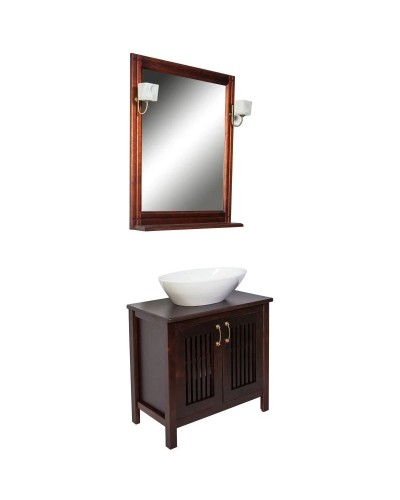 Тумба с раковиной орех антикварный 75 см Orange Capri Capri-75TU+RA