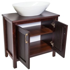 Тумба с раковиной орех антикварный 75 см Orange Capri Capri-75TU+RA