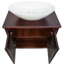 Тумба с раковиной орех антикварный 75 см Orange Capri Capri-75TU+RA