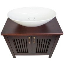 Тумба с раковиной орех антикварный 75 см Orange Capri Capri-75TU+RA