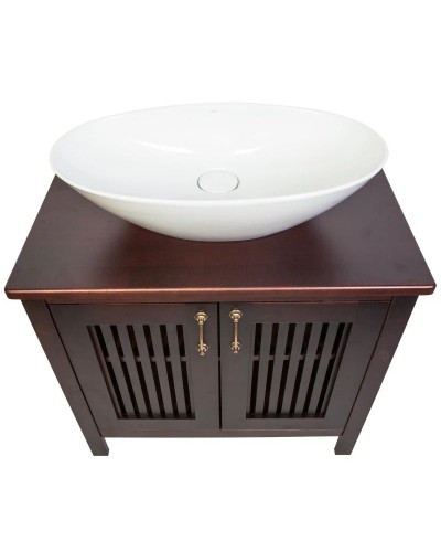 Тумба с раковиной орех антикварный 75 см Orange Capri Capri-75TU+RA