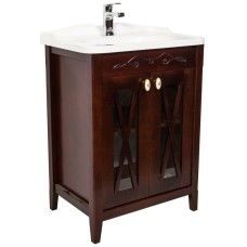 Тумба с раковиной орех антикварный 65 см Orange Villi Villi-65TU+RA