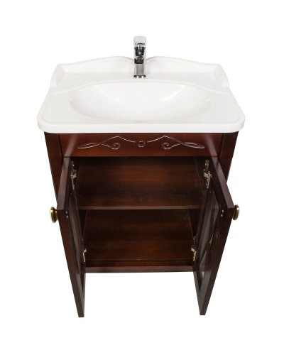 Тумба с раковиной орех антикварный 65 см Orange Villi Villi-65TU+RA