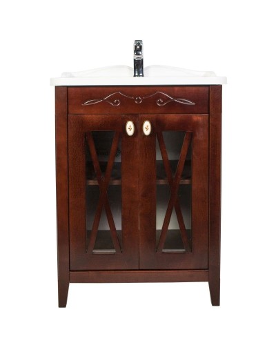 Тумба с раковиной орех антикварный 65 см Orange Villi Villi-65TU+RA