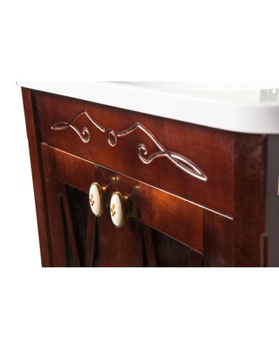 Тумба с раковиной орех антикварный 65 см Orange Villi Villi-65TU+RA