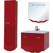 Тумба под раковину Bellezza Версаль 90 4631115130038 подвесная Красная
