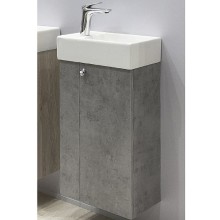 Тумба с раковиной Comforty Асти 40 00-00013669 подвесная Бетон светлый