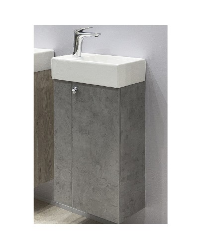 Тумба с раковиной Comforty Асти 40 00-00013669 подвесная Бетон светлый