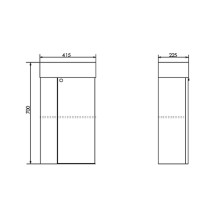 Тумба с раковиной Comforty Асти 40 00-00013669 подвесная Бетон светлый