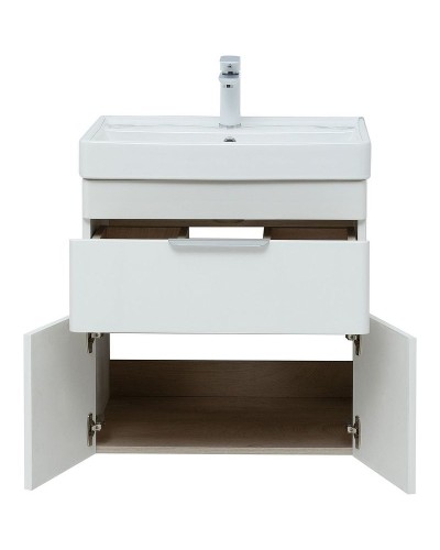 Тумба под раковину Aquanet Ирис new 60 310148 подвесная Белая глянцевая