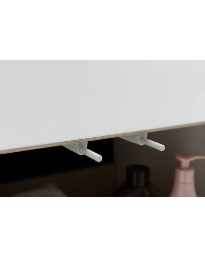 Тумба под раковину Aquanet Ирис new 60 310148 подвесная Белая глянцевая