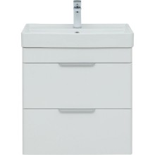 Тумба под раковину Aquanet Ирис new 60 310144 подвесная Белая глянцевая