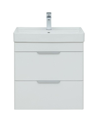 Тумба под раковину Aquanet Ирис new 60 310144 подвесная Белая глянцевая