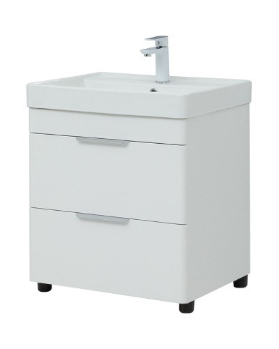 Тумба под раковину Aquanet Ирис new 60 310152 Белая глянцевая