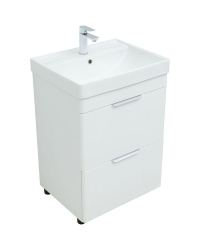Тумба под раковину Aquanet Ирис new 60 310152 Белая глянцевая