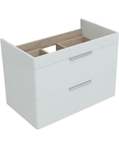 Тумба под раковину Aquanet Ирис new 80 310146 подвесная Белая глянцевая