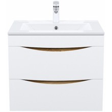 Тумба с раковиной Iddis Cloud 60 CLO60Y0i95K подвесная Белая матовая Дуб золотистый