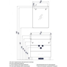 Тумба с раковиной белый 80 см Акватон Америна 1A1691K1AM010