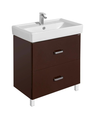 Тумба с раковиной темно-коричневый 80 см Акватон Америна 1A1694K1AM430