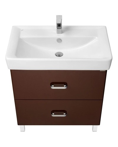 Тумба с раковиной темно-коричневый 80 см Акватон Америна 1A1694K1AM430