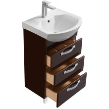 Тумба с раковиной темно-коричневый 50,5 см Акватон Ария 1A1402K0AA430