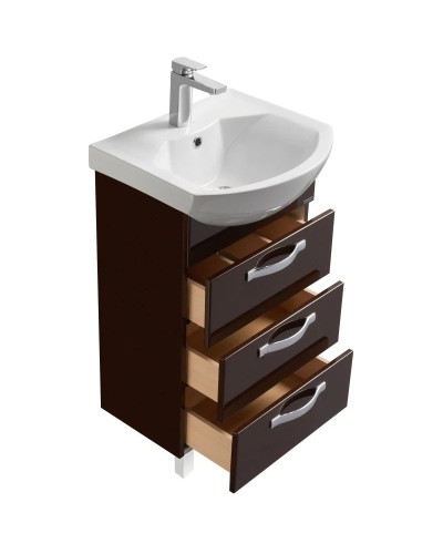 Тумба с раковиной темно-коричневый 50,5 см Акватон Ария 1A1402K0AA430