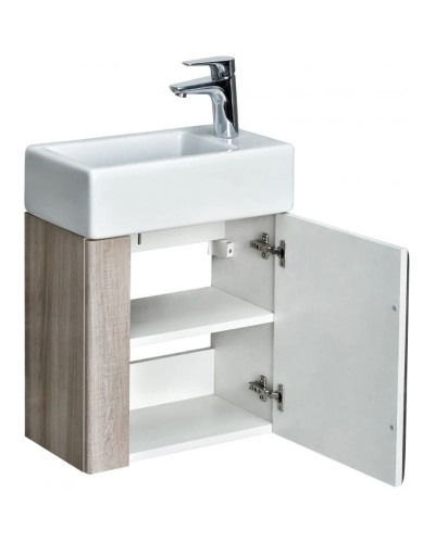 Тумба с раковиной белый глянец/ясень шимо 46 см Акватон Вита 1A2214K1VTD70
