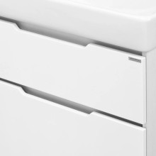 Тумба с раковиной белый/выбеленное дерево 80 см Акватон Дакота 1A2029K0DAAY0