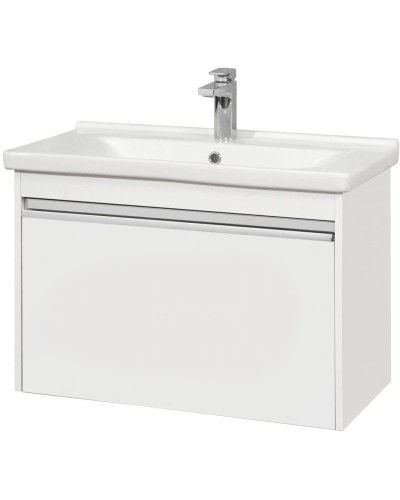 Тумба с раковиной белый глянец 80 см Акватон Капри 1A2302K1KP010