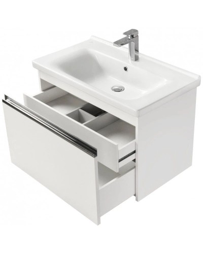 Тумба с раковиной белый глянец 80 см Акватон Капри 1A2302K1KP010