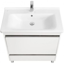 Тумба с раковиной белый глянец 80 см Акватон Капри 1A2302K1KP010