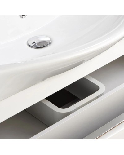 Тумба с раковиной белый глянец 80 см Акватон Капри 1A2302K1KP010