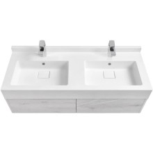 Тумба с раковиной белый глянец/ольха наварра 120 см Акватон Сакура 1A2197K2SKW80