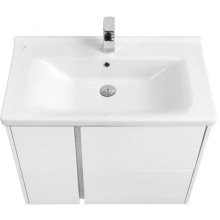 Тумба с раковиной белый глянец 80 см Акватон Стоун 1A2282K1SX010