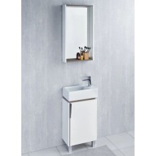 Тумба с раковиной белый глянец/джарра 46 см Акватон Бэлла 1A2215K1BBAZ0