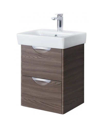 Тумба с раковиной дуб макиато 50 см Акватон Сильва 1A2117K1SIW50