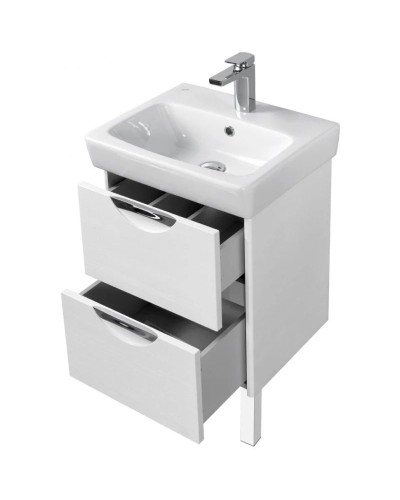 Тумба с раковиной дуб полярный 50 см Акватон Сильва 1A2117K1SIW70