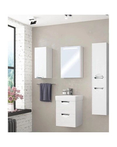 Тумба с раковиной дуб полярный 50 см Акватон Сильва 1A2117K1SIW70