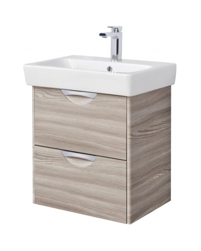 Тумба с раковиной дуб фьорд 60 см Акватон Сильва 1A2118K1SIW60