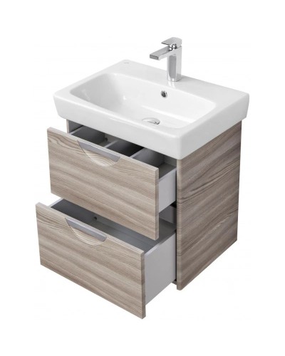 Тумба с раковиной дуб фьорд 60 см Акватон Сильва 1A2118K1SIW60