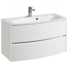 Тумба с раковиной белый глянец 95 см Акватон Астера 1A1953K0AS010