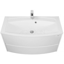 Тумба с раковиной белый глянец 95 см Акватон Астера 1A1953K0AS010