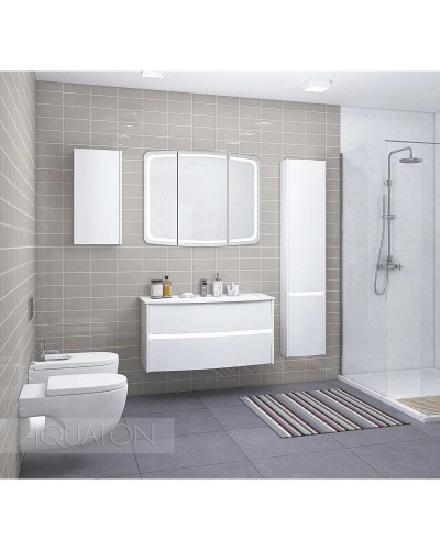 Тумба с раковиной белый глянец 95 см Акватон Астера 1A1953K0AS010