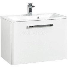 Тумба с раковиной белый жемчуг 75 см Акватон Валенсия 1A1236K0VAG30