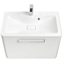 Тумба с раковиной белый жемчуг 75 см Акватон Валенсия 1A1236K0VAG30