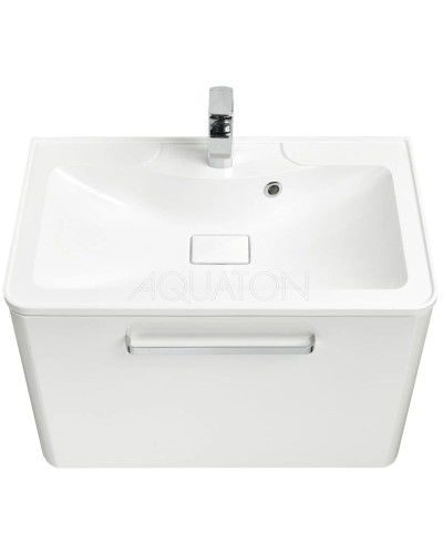 Тумба с раковиной белый жемчуг 75 см Акватон Валенсия 1A1236K0VAG30