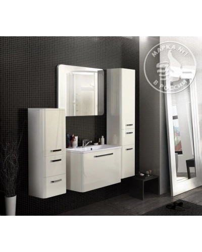 Тумба с раковиной белый жемчуг 75 см Акватон Валенсия 1A1236K0VAG30